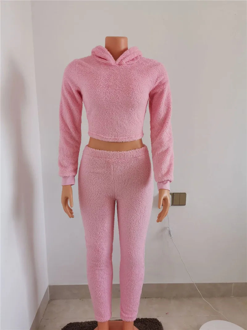 ITGIRLSOCIETY Cozy Hoodie & Pants Lounge Set