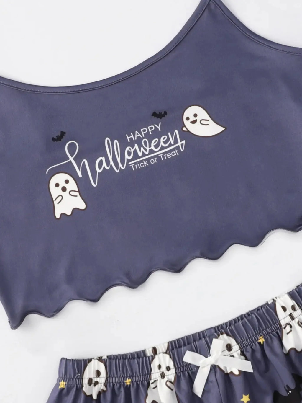 ITGIRLSOCIETY Halloween Pumpkin Print Pajama Set