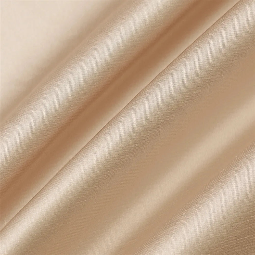 Satin Silky Spaghetti Strap Split Backless Summer Women Long Dress  Bodycon Evening Beach Party Dress