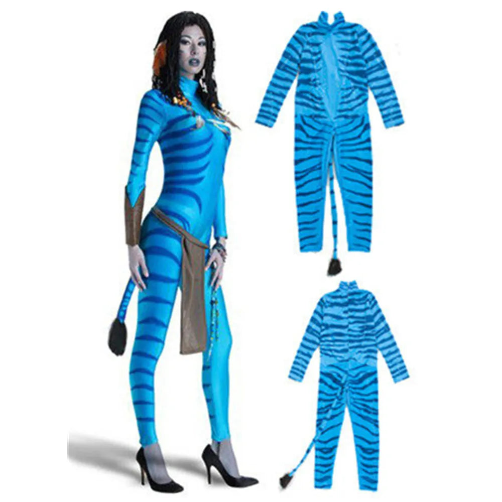 ITGIRLSOCIETY Avatar Na'vi Jumpsuit Costume