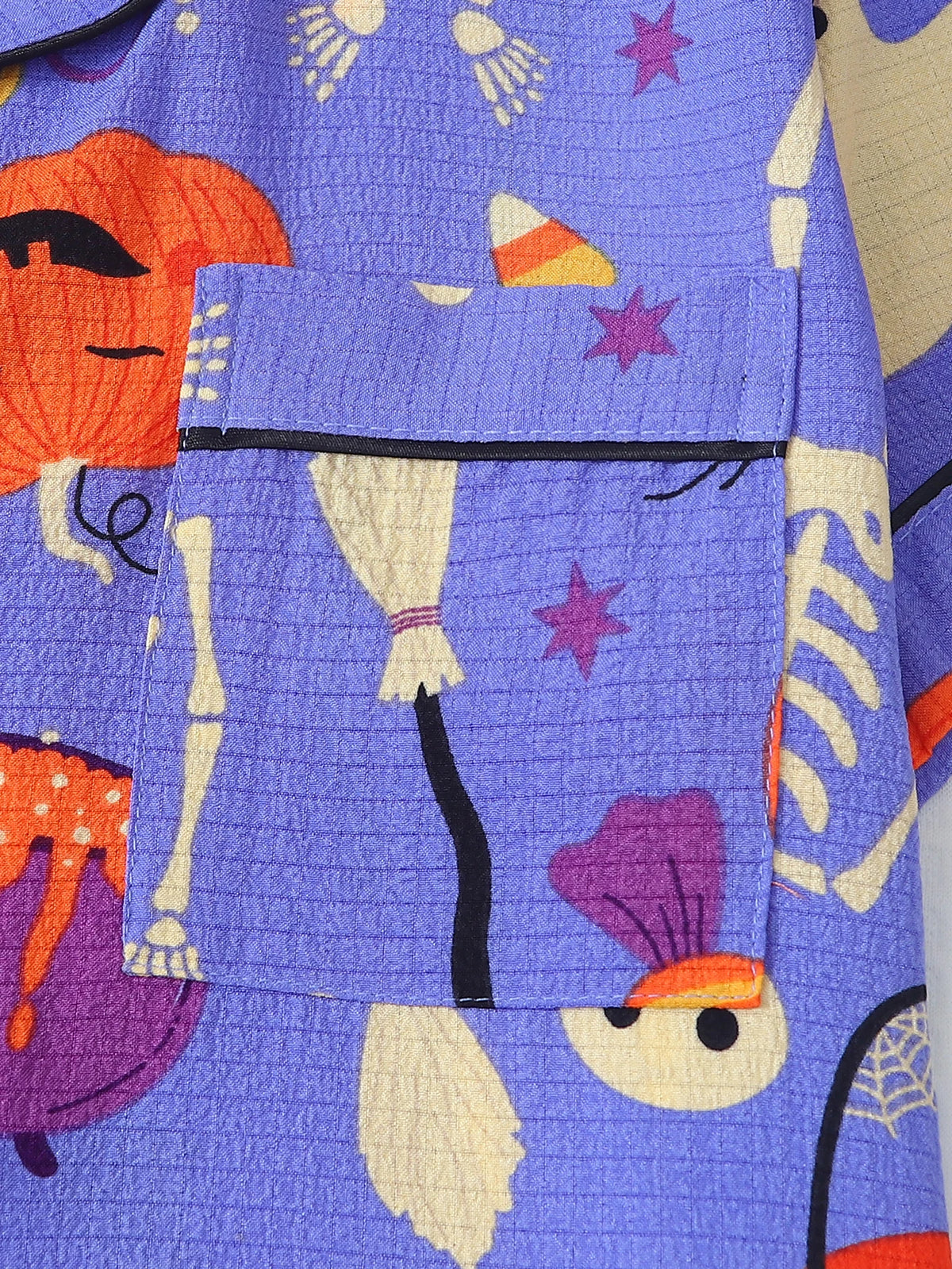 ITGIRLSOCIETY Black Cat Halloween Pajama Set