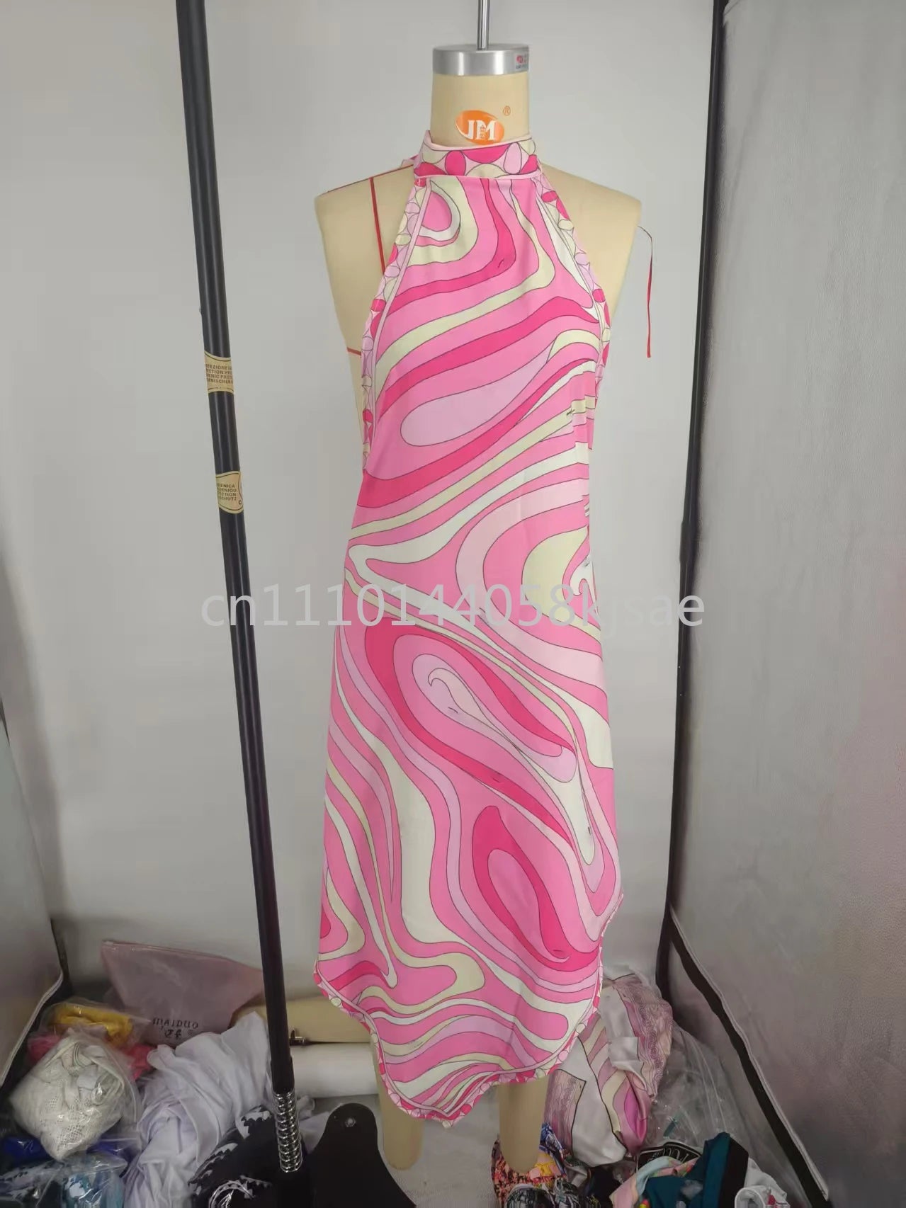 Luxury Design Women's Pink Scarf Swimsuits with Letter Signature Logo Classic Brand Headband Bikini Sets Beachwear