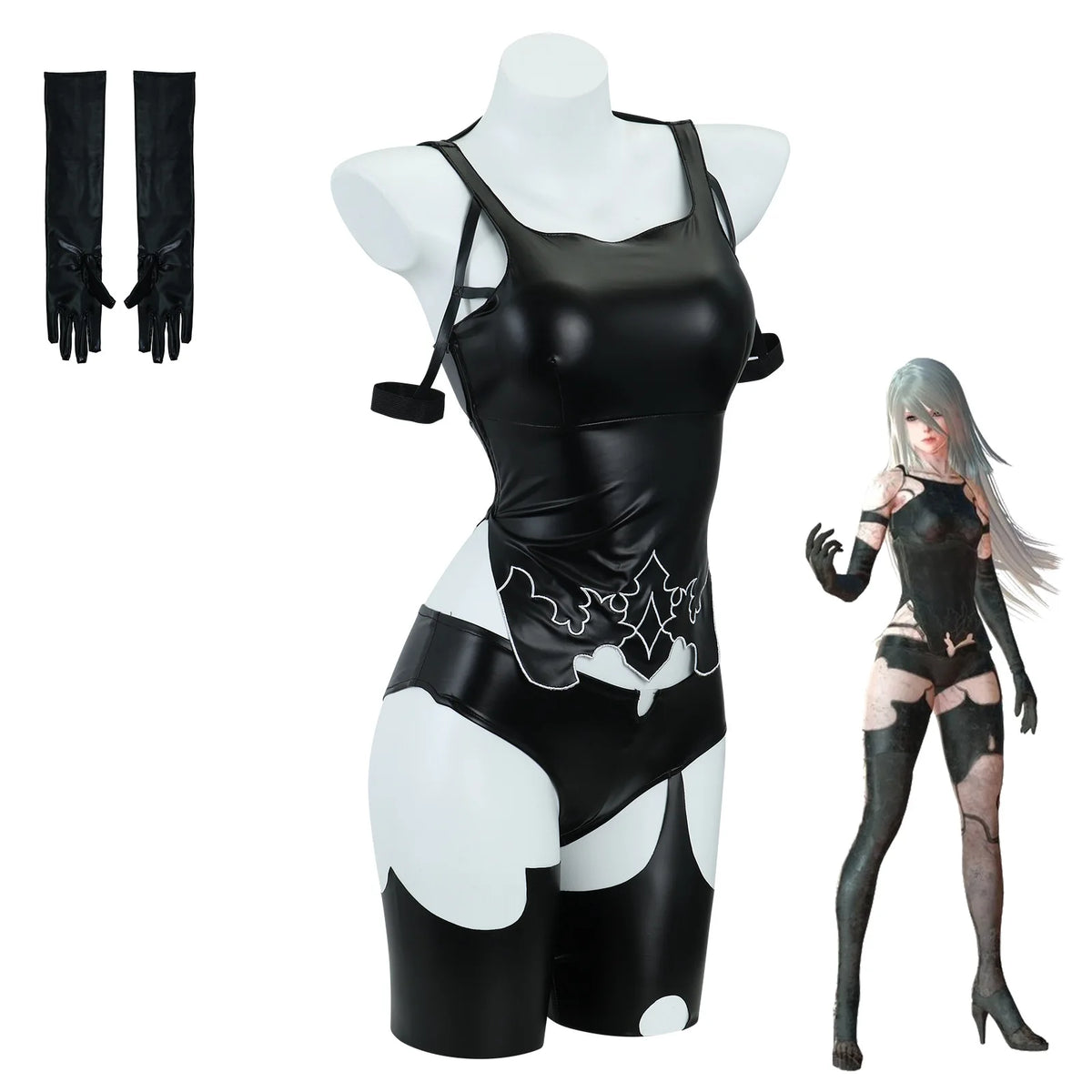 ITGIRLSOCIETY A2 NieR Automata Cosplay Costume & Wig Set