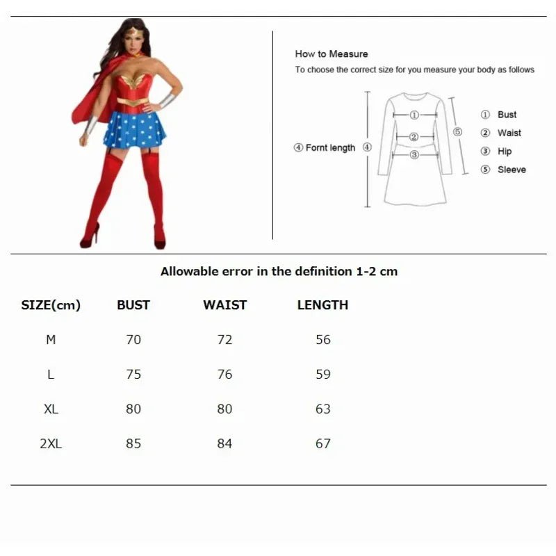 ITGIRLSOCIETY Wonder Woman Hero Halloween Costume