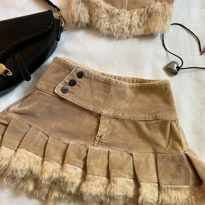 ITGIRLSOCIETY High Street Crop Top & Skirt Set