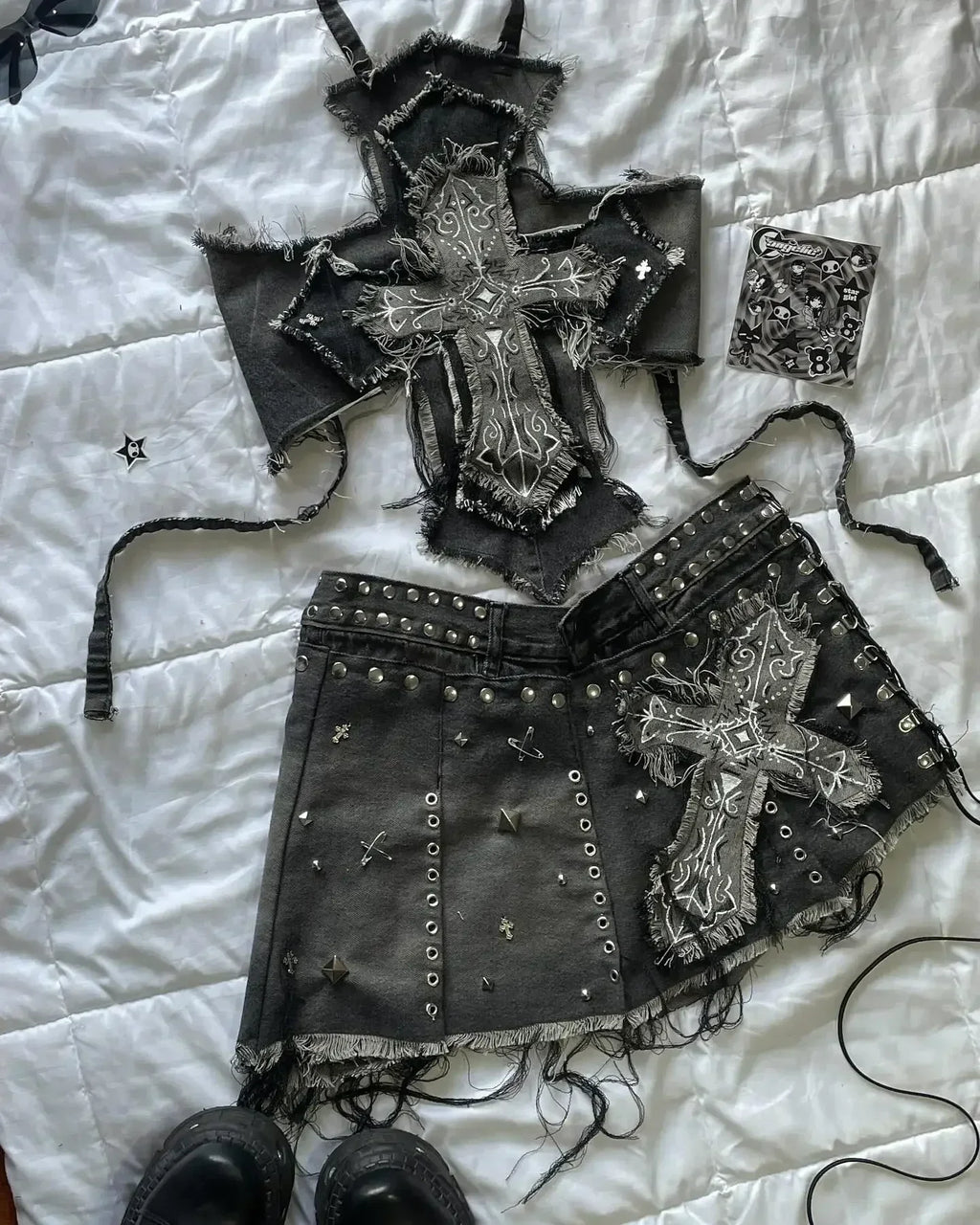 ITGIRLSOCIETY High Street Crop Top & Skirt Set