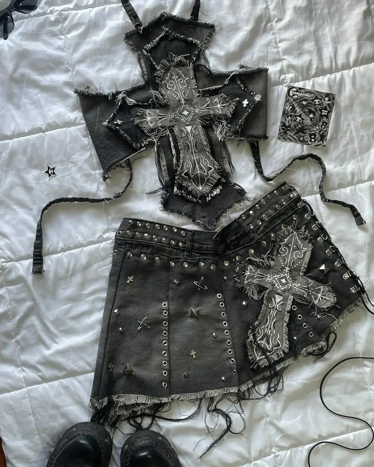 ITGIRLSOCIETY High Street Crop Top & Skirt Set