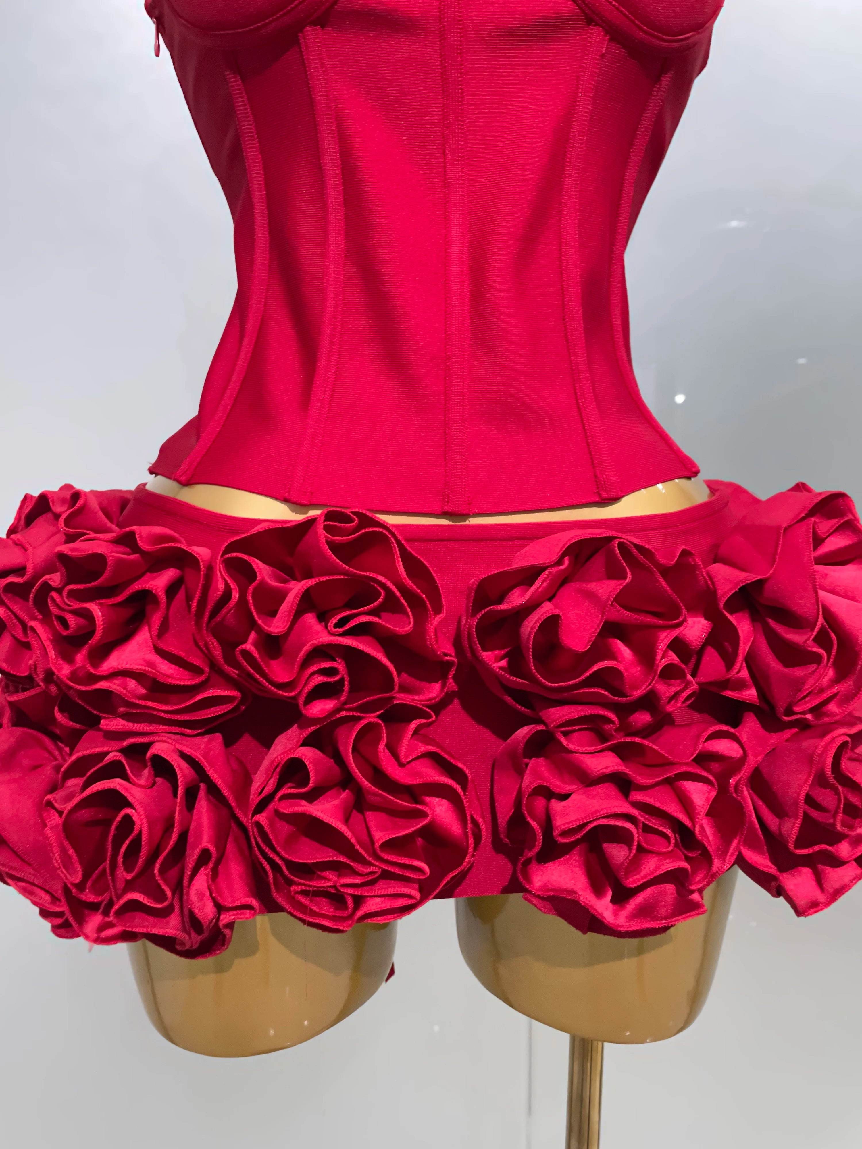 2025 Women Sexy Strapless Prom Gown Fashion Celebrity Club Party Skirt Set Birthday Cocktail Outfit Birthday Party Bandage Dress