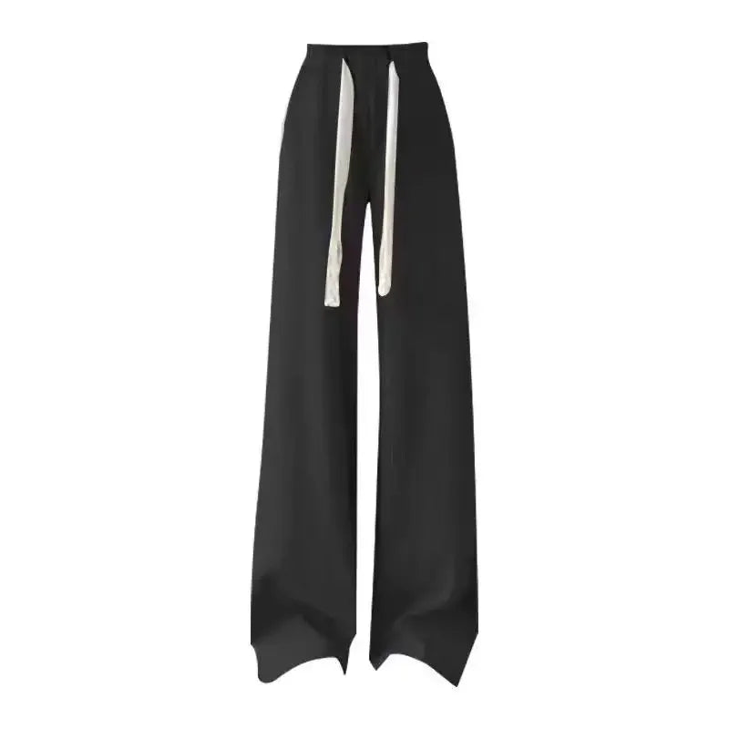 ITGIRLSOCIETY Preppy Knit Vest, Bandage Shirt & Wide-Leg Pants Three Piece Set