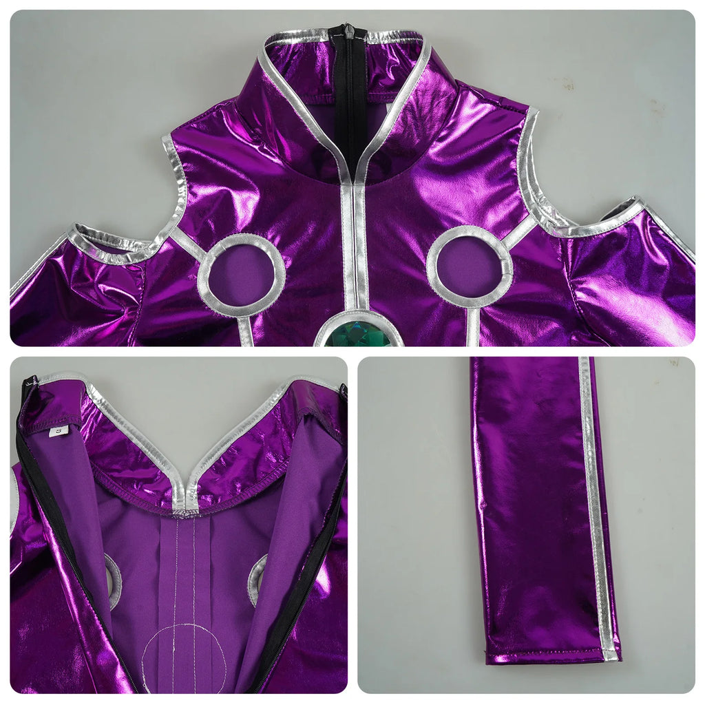 ITGIRLSOCIETY Purple Zentai Bodysuit Halloween Costume