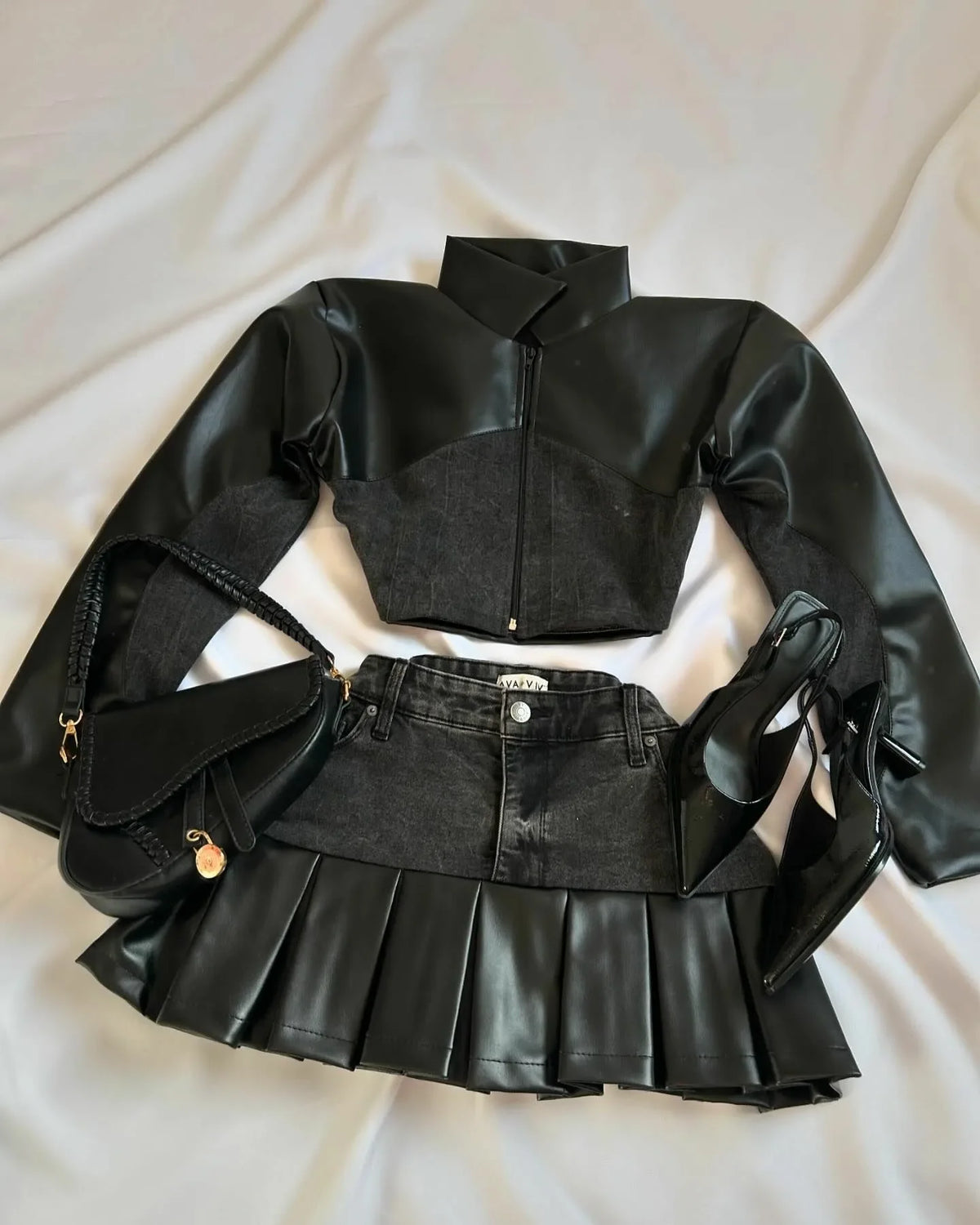 ITGIRLSOCIETY High Street Crop Top & Skirt Set