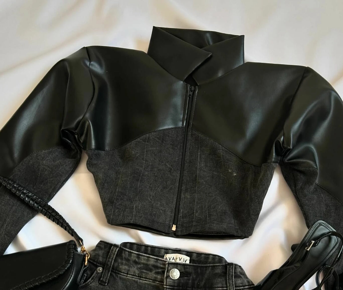 ITGIRLSOCIETY High Street Crop Top & Skirt Set