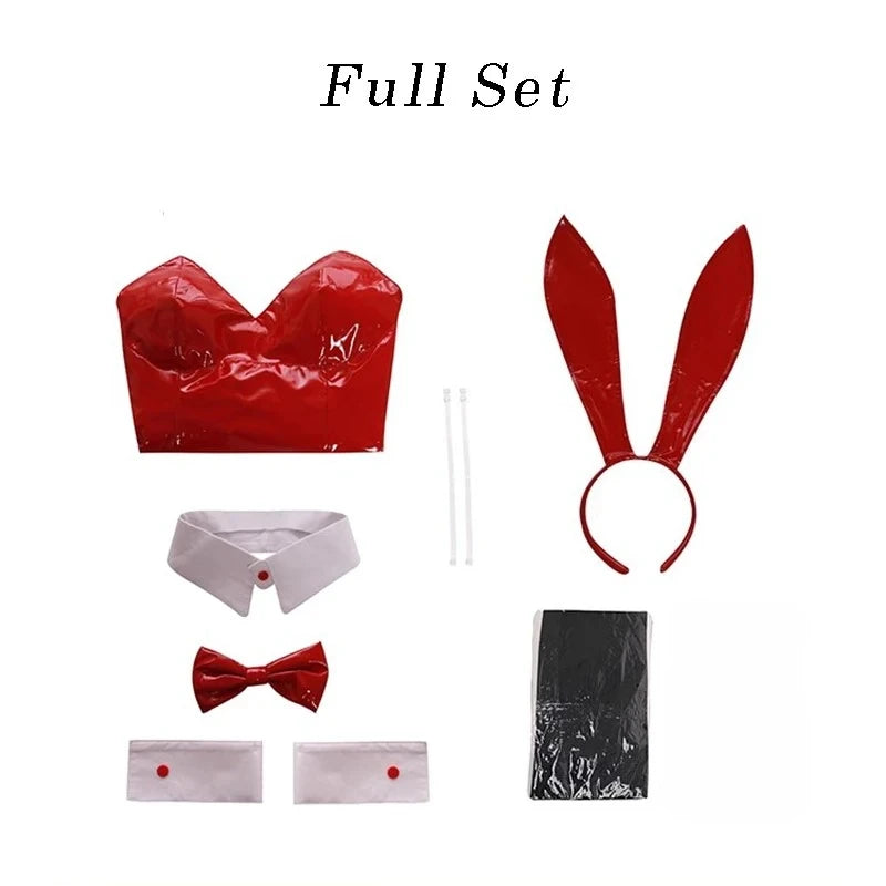 ITGIRLSOCIETY Bunny Girl Faux Leather Cosplay Set