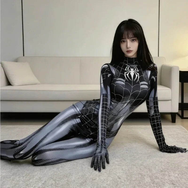 ITGIRLSOCIETY Venom Superhero Cosplay Bodysuit