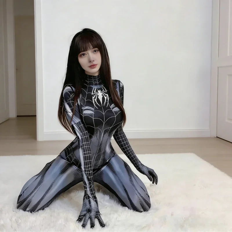 ITGIRLSOCIETY Venom Superhero Cosplay Bodysuit