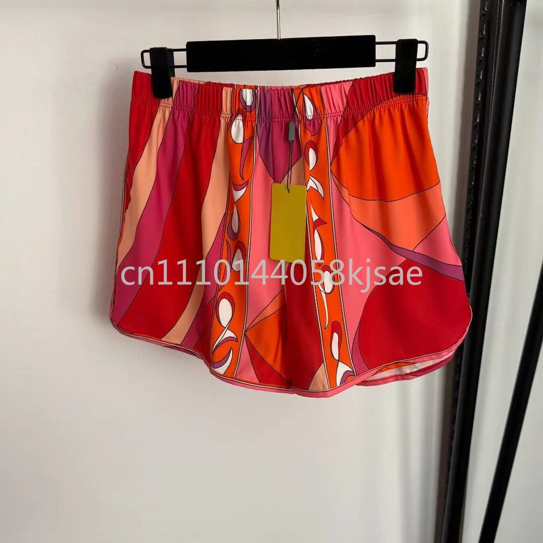 Classic Design Women's Red Bikini Sets Fashion Brand Lady Beachwear Headband Swimsuits Swimwear