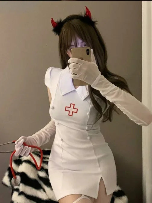 ITGIRLSOCIETY Nurse Uniform Cosplay Set