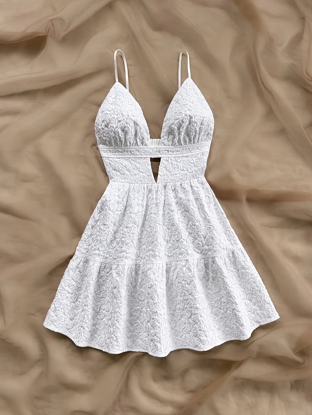ITGIRLSOCIETY Backless Spaghetti Strap Mini Dress