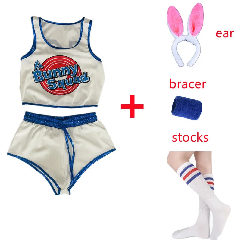 ITGIRLSOCIETY Lola Bunny Cosplay Costume Set