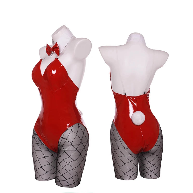 ITGIRLSOCIETY Bunny Girl Faux Leather Cosplay Set
