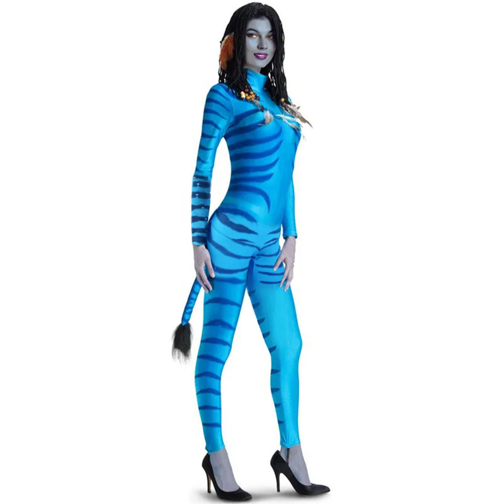 ITGIRLSOCIETY Avatar Na'vi Jumpsuit Costume