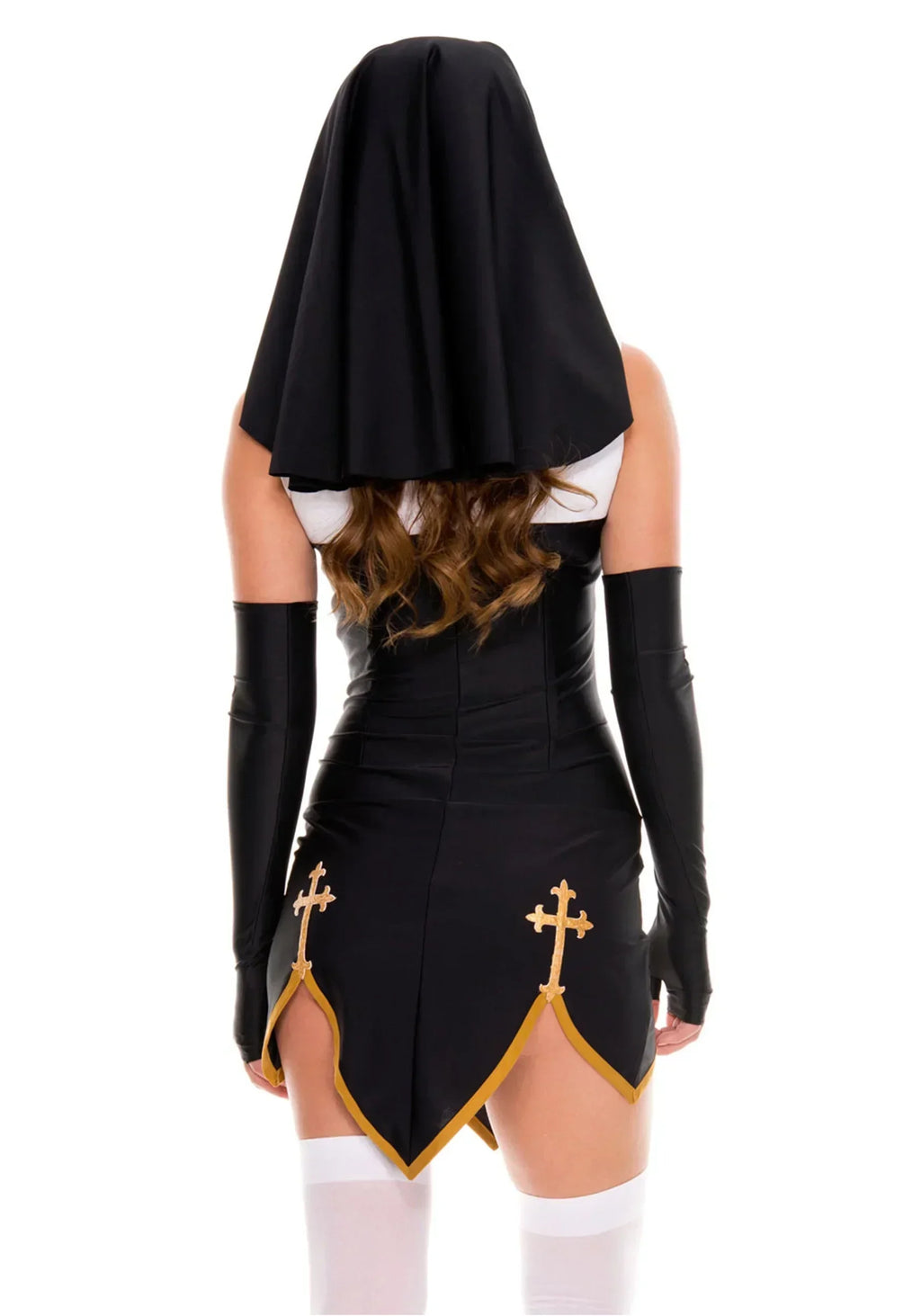 ITGIRLSOCIETY Sexy Nun Halloween Cosplay Costume Set