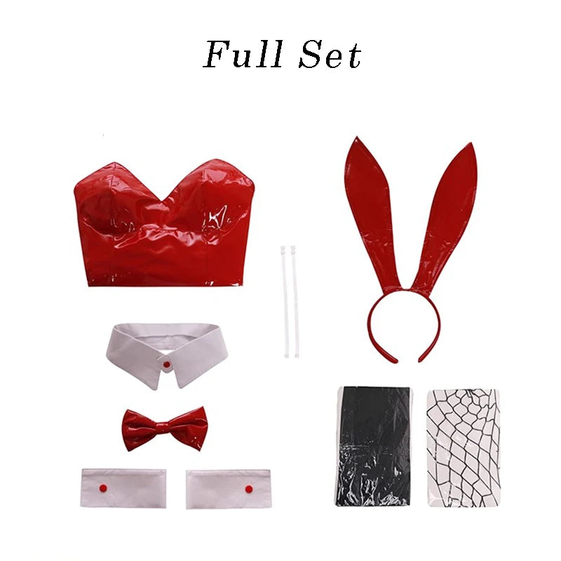 ITGIRLSOCIETY Bunny Girl Faux Leather Cosplay Set