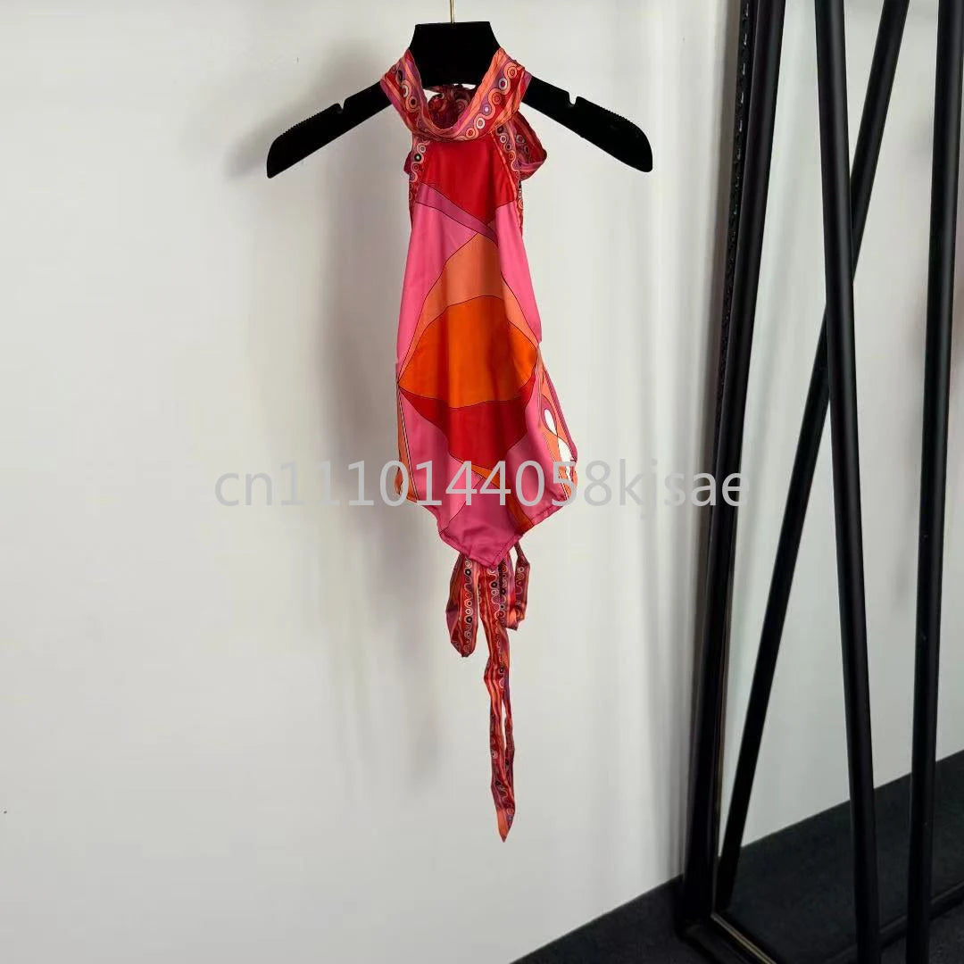 Classic Design Women's Red Bikini Sets Fashion Brand Lady Beachwear Headband Swimsuits Swimwear