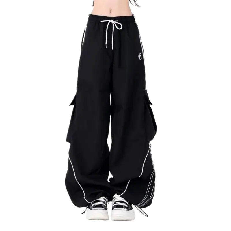 ITGIRLSOCIETY Vintage Knit Top & Cargo Pants Set