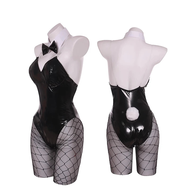 ITGIRLSOCIETY Bunny Girl Faux Leather Cosplay Set