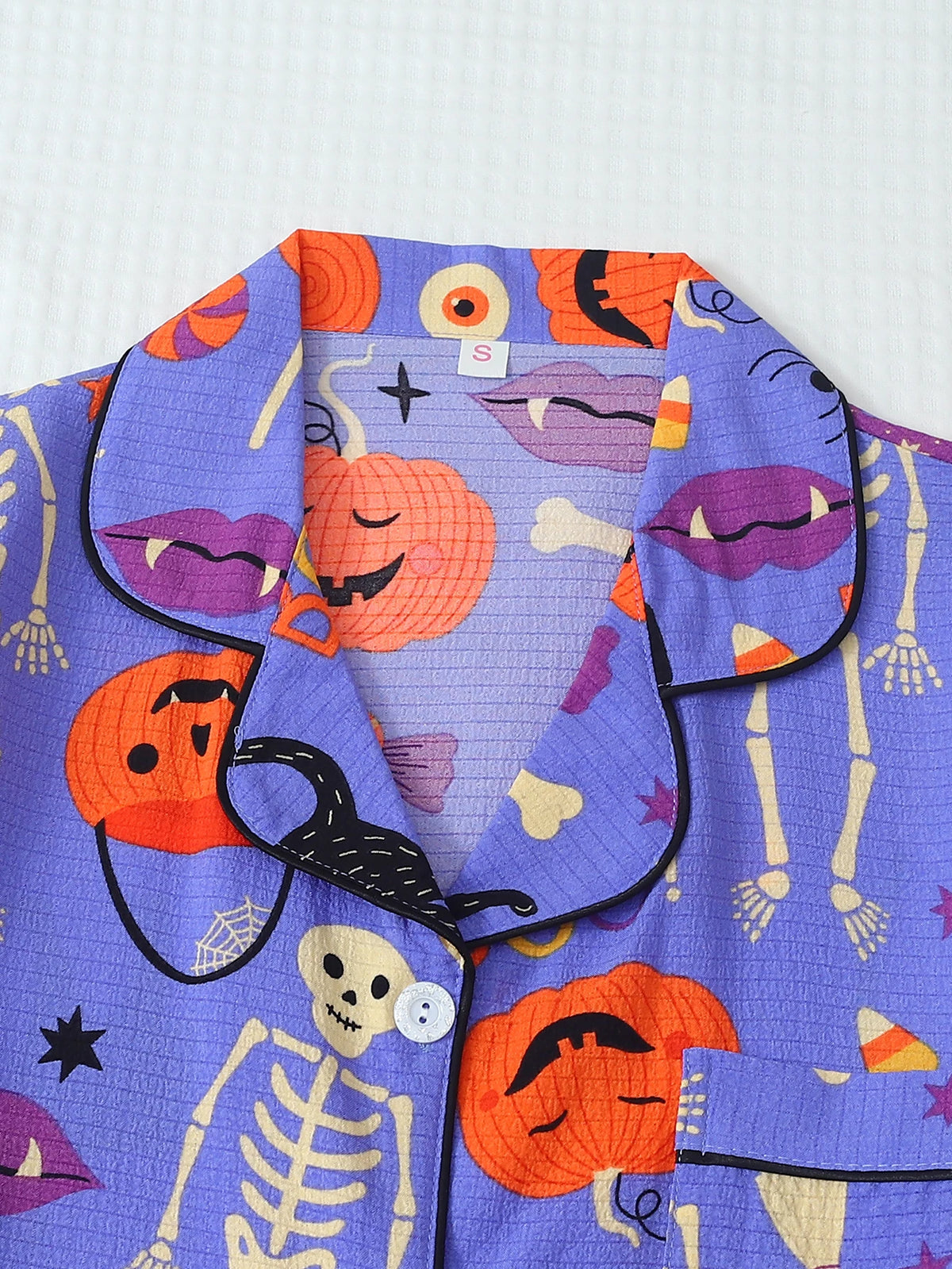 ITGIRLSOCIETY Black Cat Halloween Pajama Set