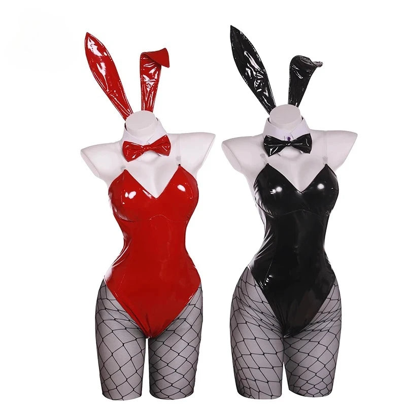 ITGIRLSOCIETY Bunny Girl Faux Leather Cosplay Set