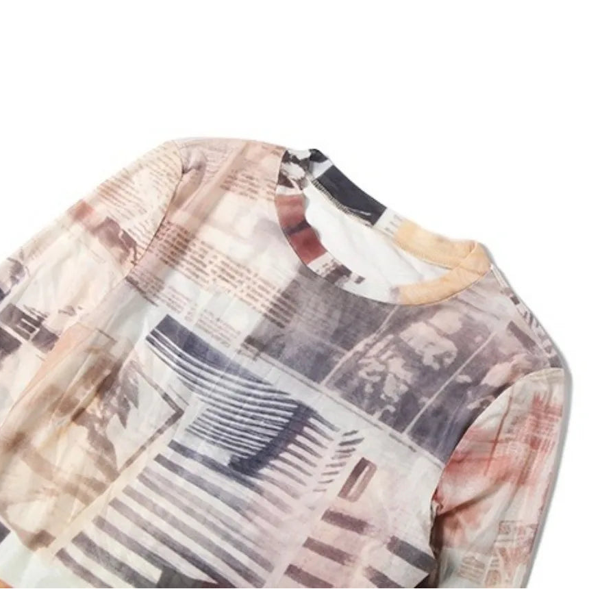 ITGIRLSOCIETY Retro Print Two-Piece Set