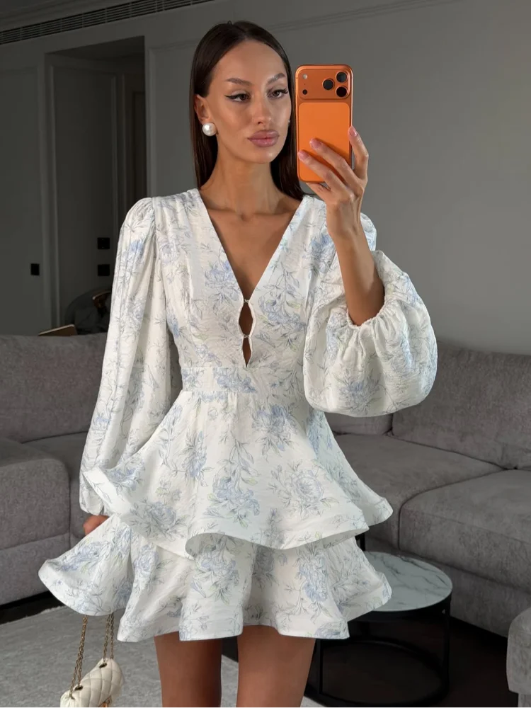 ITGIRLSOCIETY Ruffle Tiered Spaghetti Strap Maxi Dress