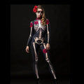 ITGIRLSOCIETY Ghost Bride Skeleton Jumpsuit