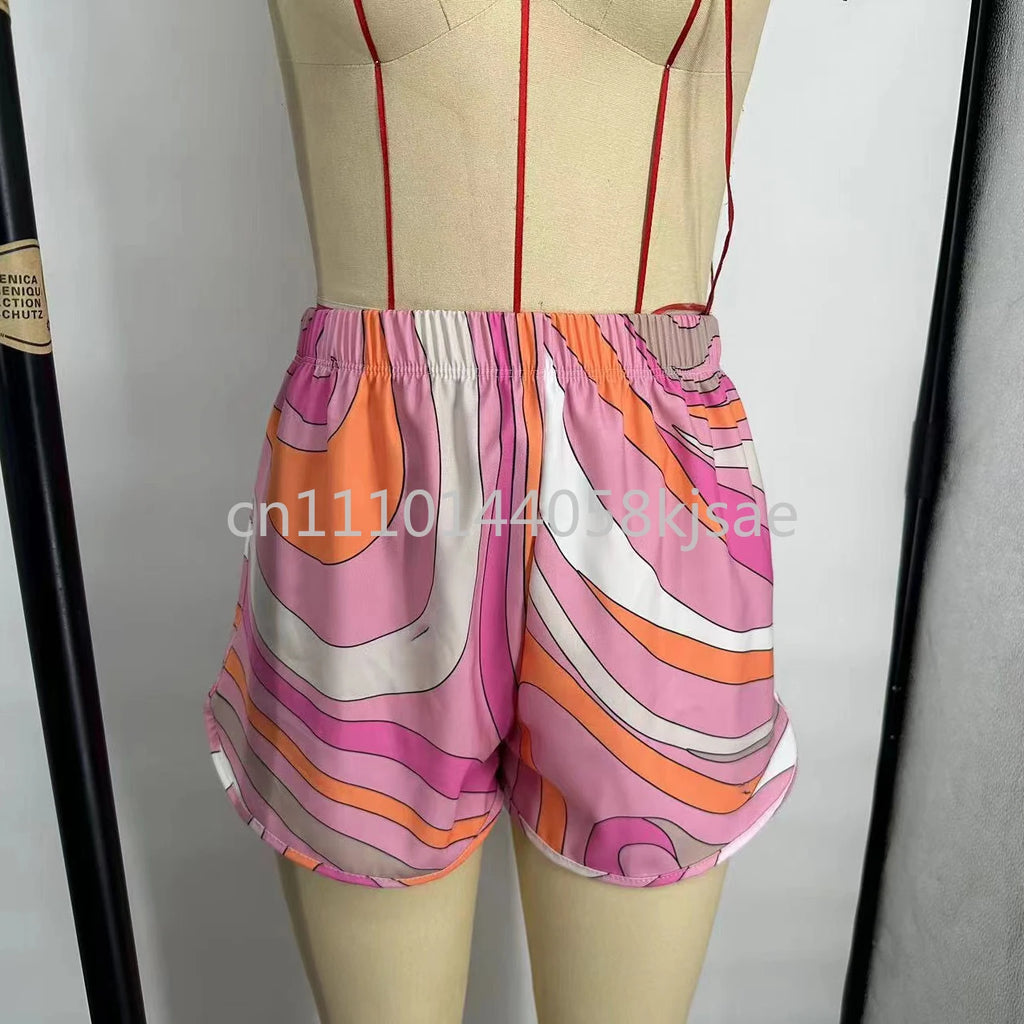 Luxury Design Women's Pink Scarf Swimsuits with Letter Signature Logo Classic Brand Headband Bikini Sets Beachwear