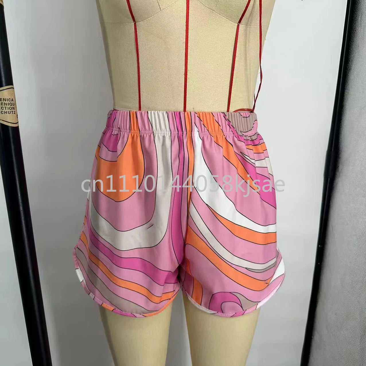 Luxury Design Women's Pink Scarf Swimsuits with Letter Signature Logo Classic Brand Headband Bikini Sets Beachwear