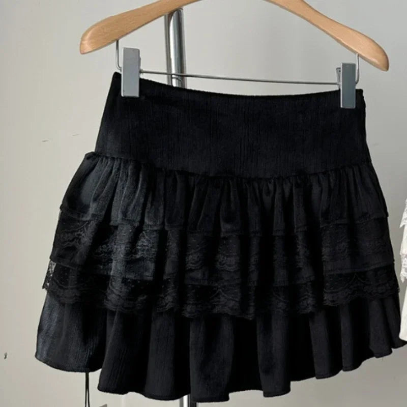 ITGIRLSOCIETY Slash Neck Bow Sweater & Mini Skirt Set