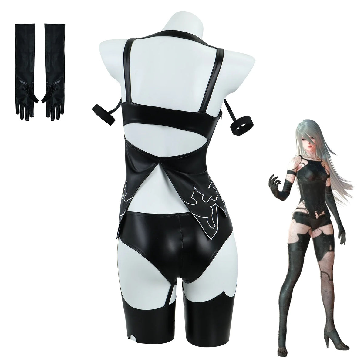 ITGIRLSOCIETY A2 NieR Automata Cosplay Costume & Wig Set