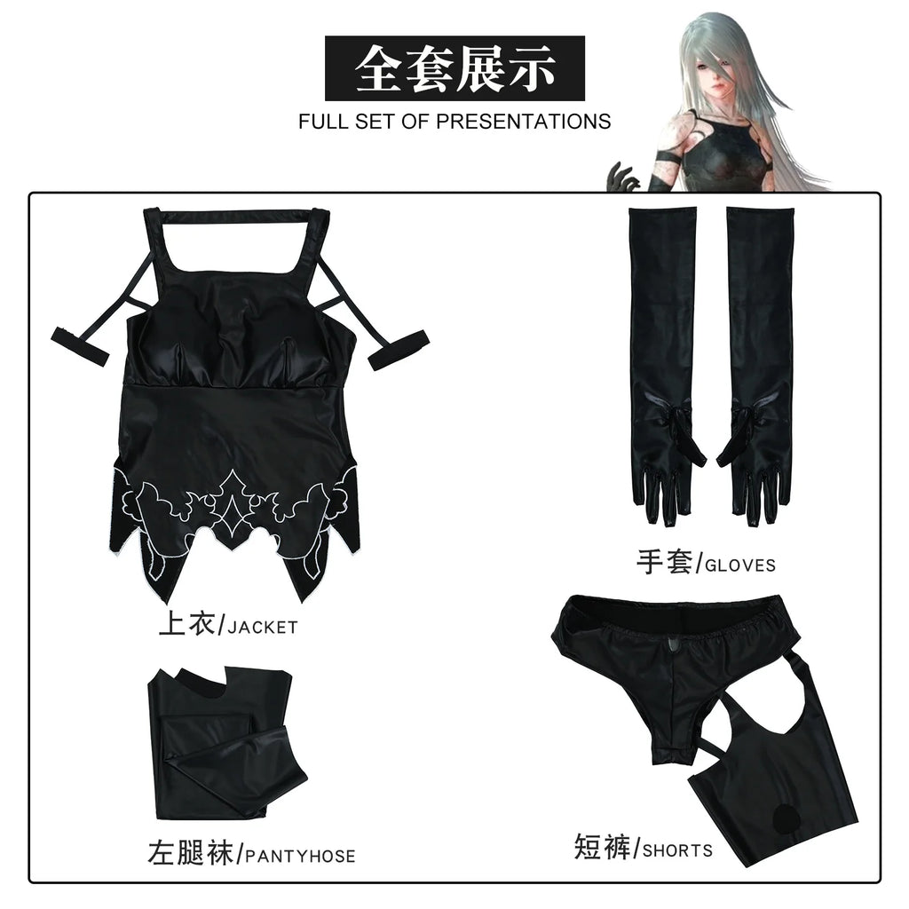 ITGIRLSOCIETY A2 NieR Automata Cosplay Costume & Wig Set