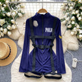 ITGIRLSOCIETY Sexy Police Uniform Long Sleeve Jumpsuit