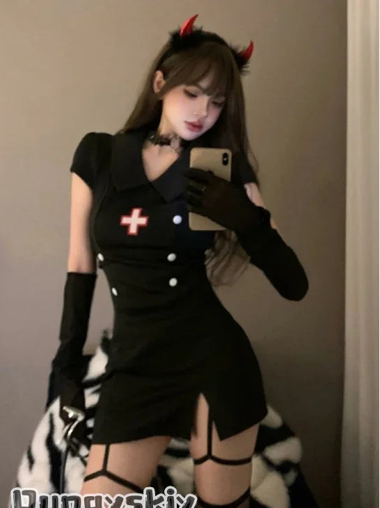 ITGIRLSOCIETY Nurse Uniform Cosplay Set
